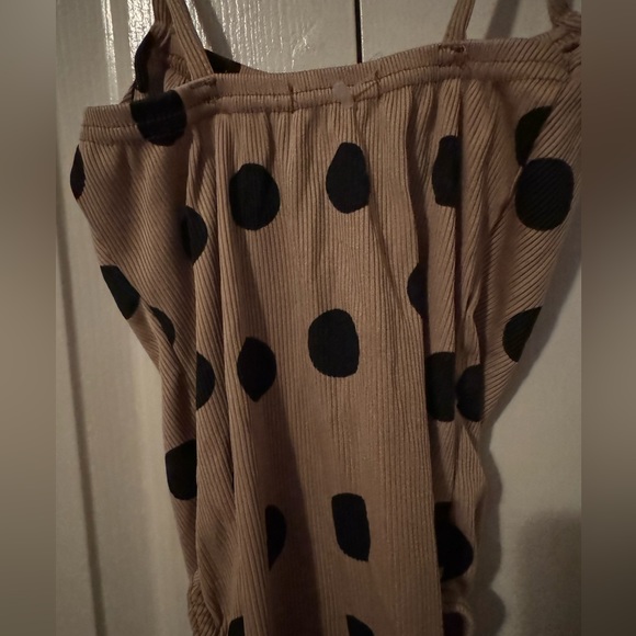 Nasty Gal Polka Dot Ribbed Bodysuit - Picture 2 of 3